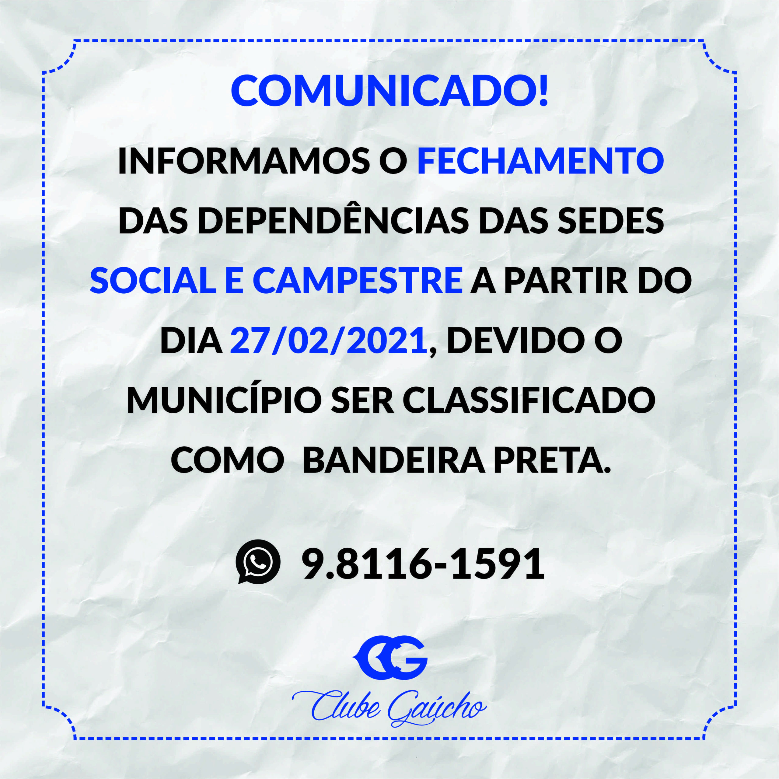 Comunicado!