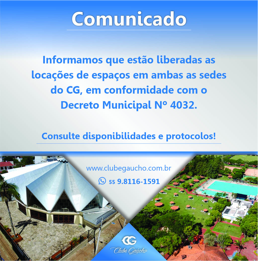 Comunicado locações