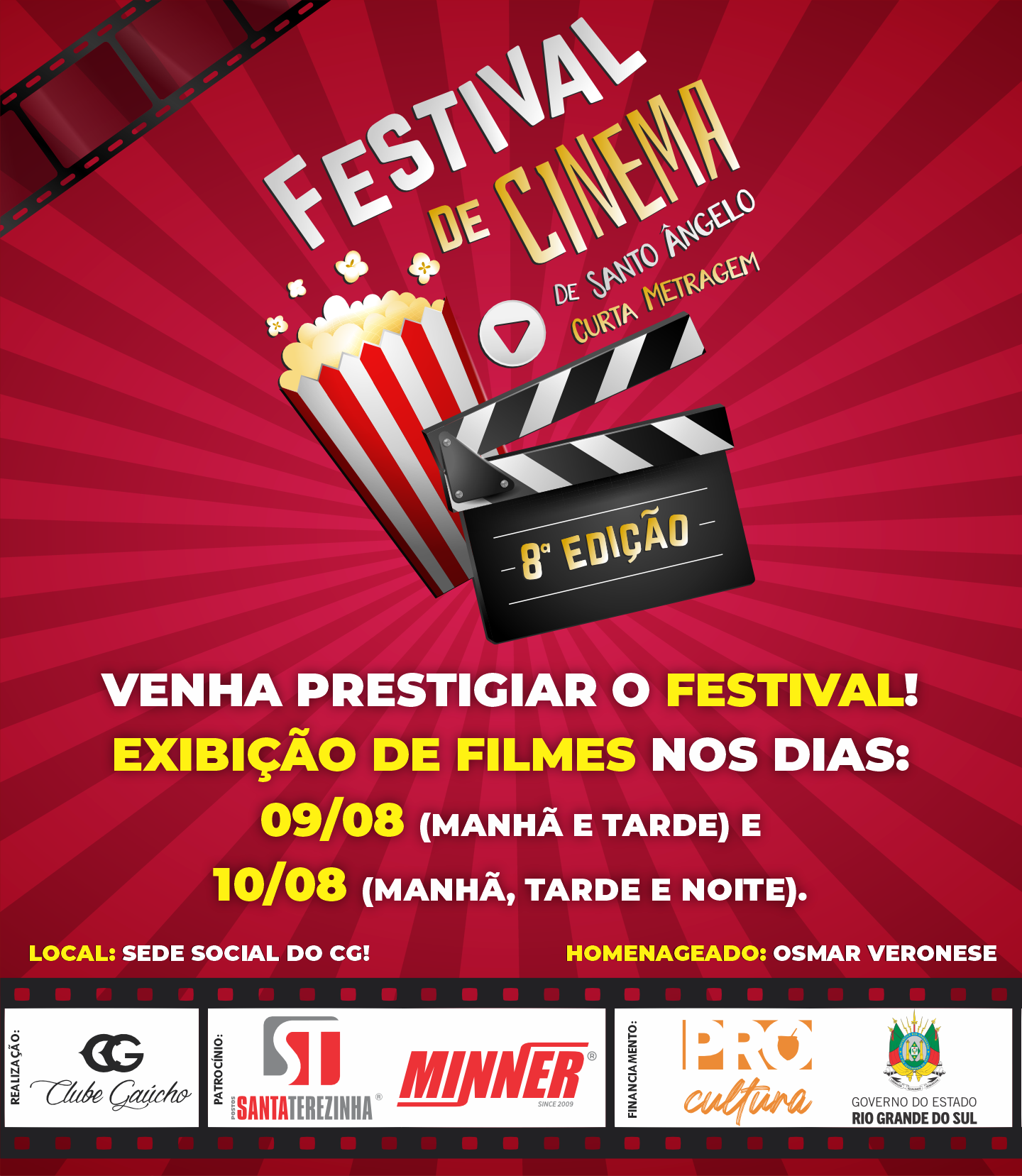 8º Festival de Cinema de Santo Ângelo Curta Metragem