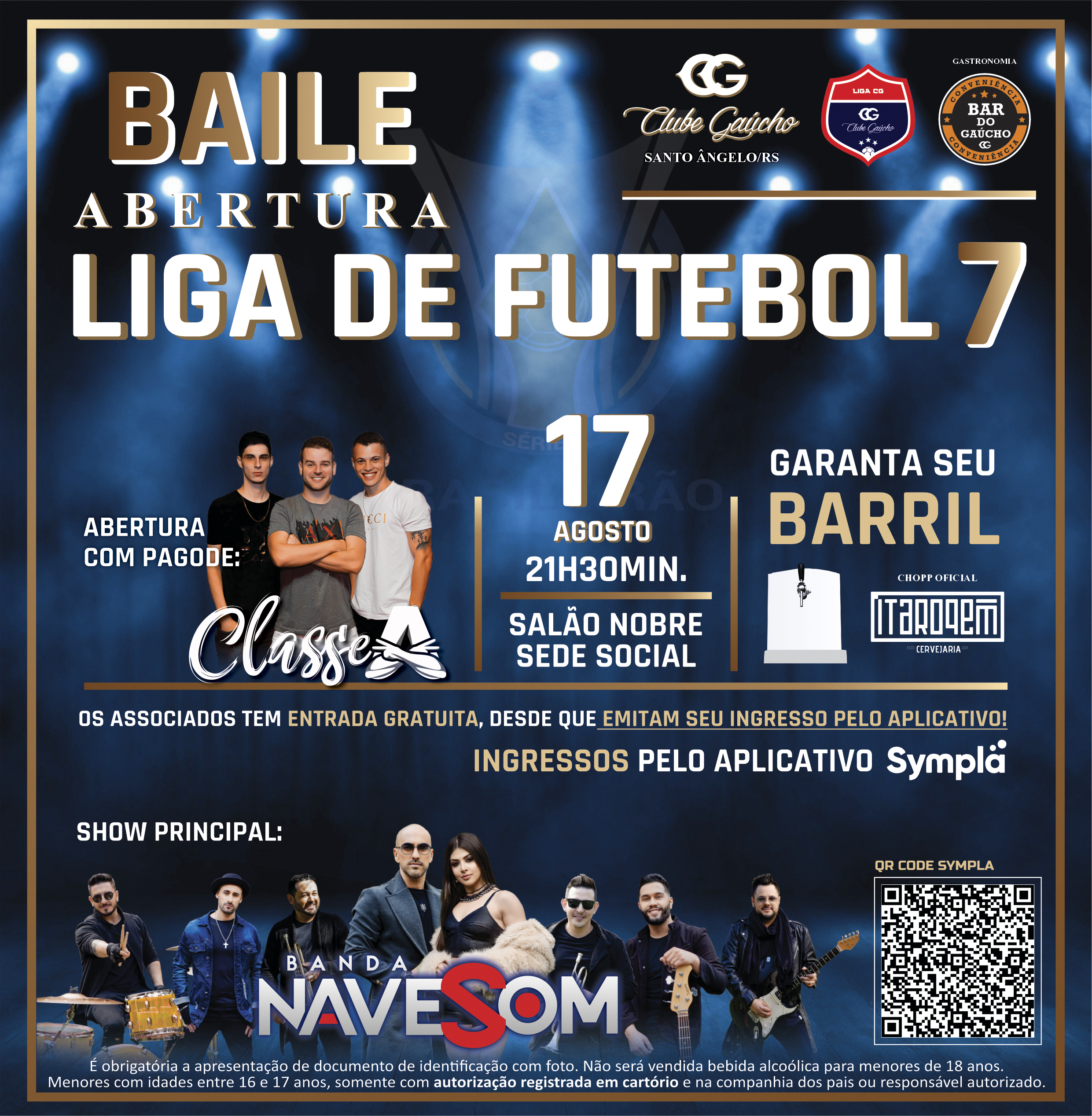 Baile de Abertura da Liga de Futebol 7